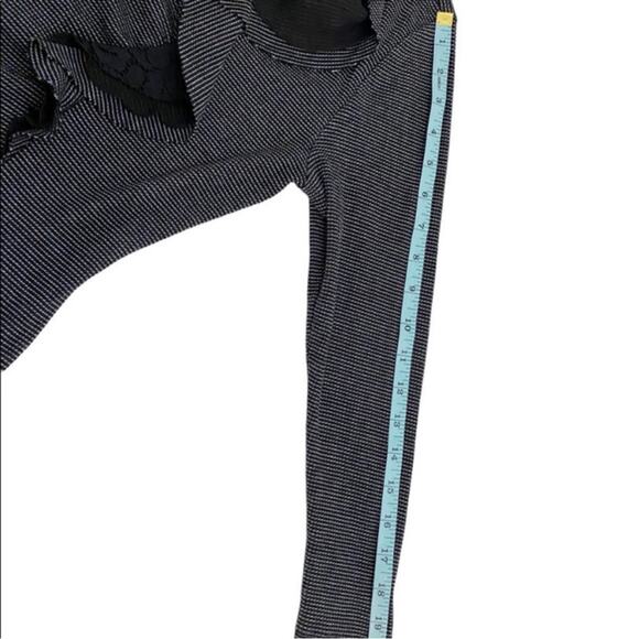 Anthropologie Deletta Black & Gray Striped Ophelia Ruffle & Lace Knit Top,Size M - Picture 8 of 12